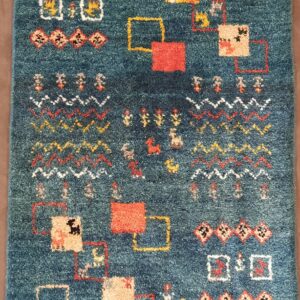 Tappeto Persiano Gabbeh 88 x 59 cm