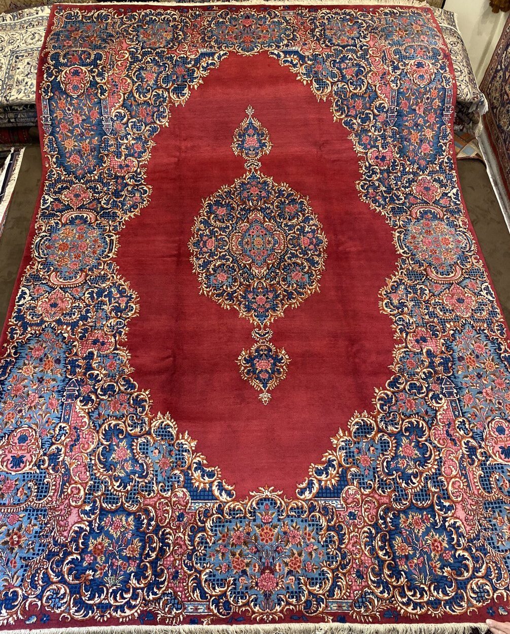 Tappeto Persiano Mashad semi antico 352 x 240 cm