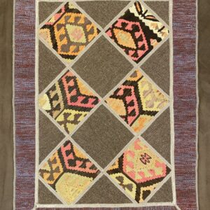 Tappeto Persiano Patchwork 104 x 75 cm