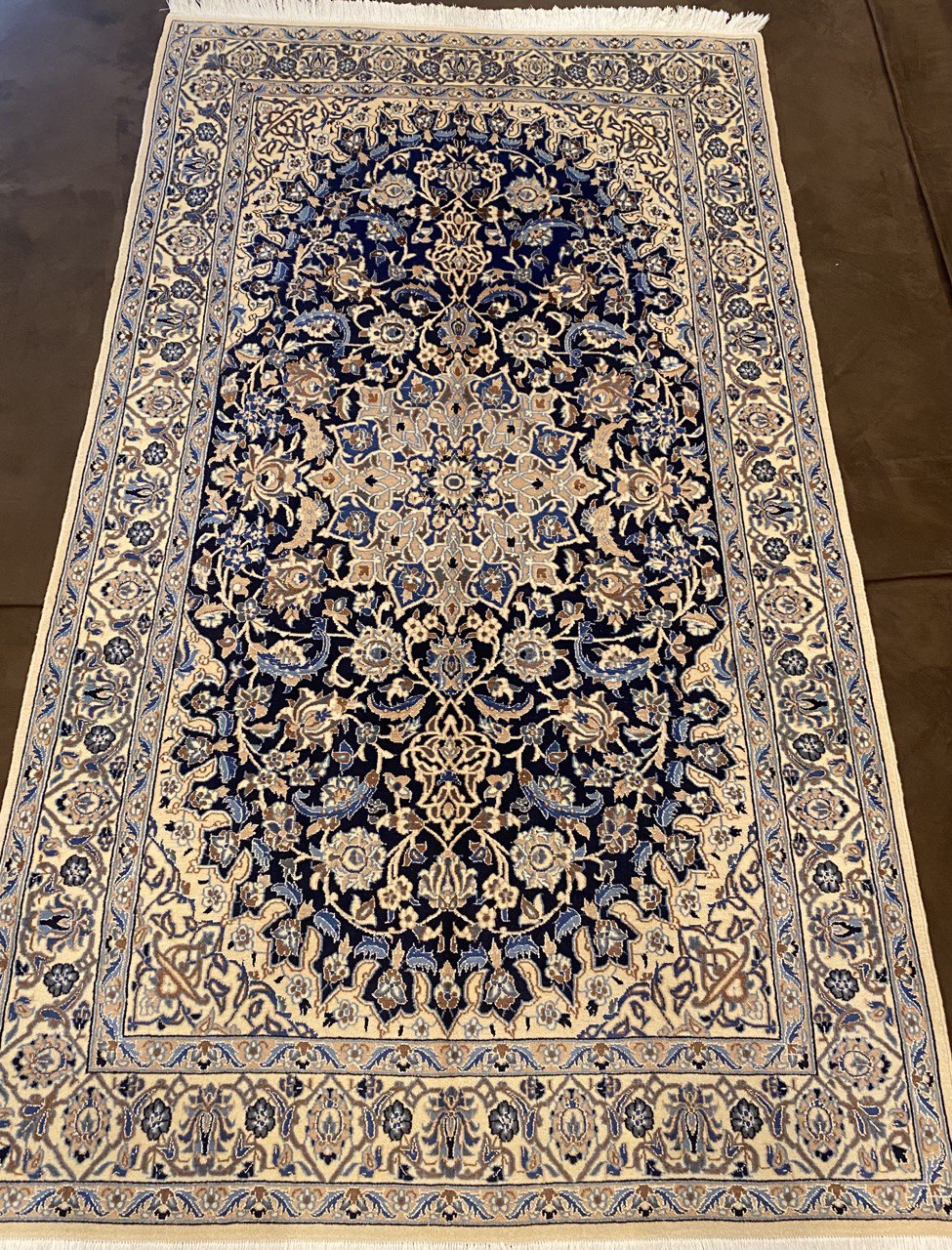 Tappeto Persiano Nain 9 la 218 x 123 cm (Venduto) - immagine 3