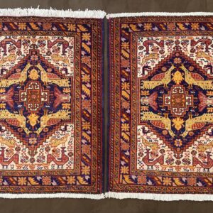 Tappeto Persiano Mashad Coppia 90 x 70 , 82 x 72 cm