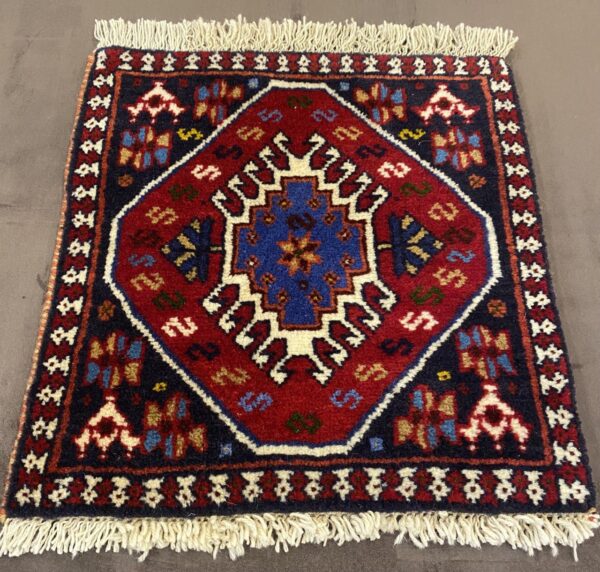 Tapis Persan Yalameh 100x65 Cm - Laine Et Coton Noué Main - Neuf Avec étiquettes - Moderne