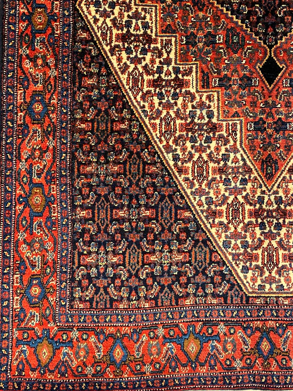 Tappeto Persiano Senneh semi antico 208 x 135 cm - immagine 5
