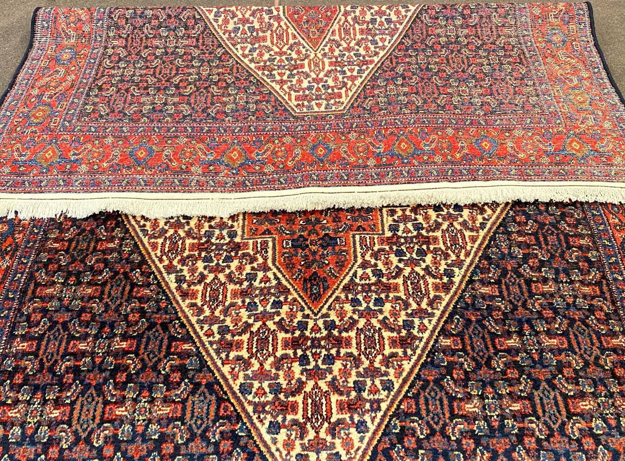 Tappeto Persiano Senneh semi antico 208 x 135 cm - immagine 8