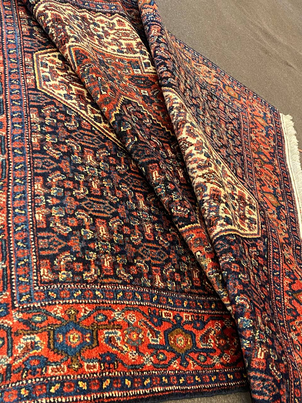Tappeto Persiano Senneh semi antico 208 x 135 cm - immagine 9