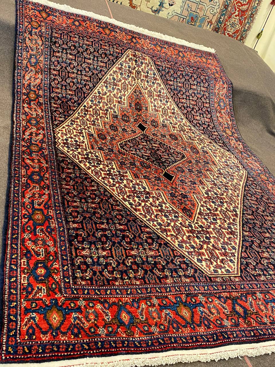 Tappeto Persiano Senneh semi antico 208 x 135 cm - immagine 2