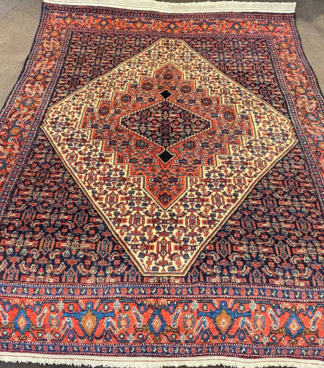 Tappeto Persiano Senneh semi antico 208 x 135 cm - immagine 3
