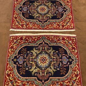 Coppia Tappeto Persiano Kashan  102 x 75 cm
