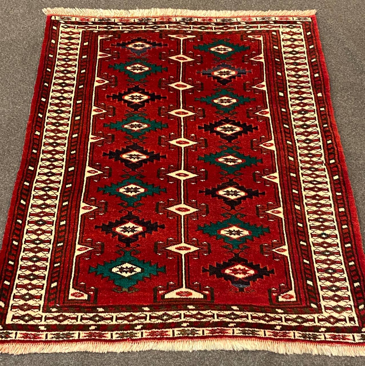 Tappeto Persiano Turkomen 103 x 77 cm - immagine 3