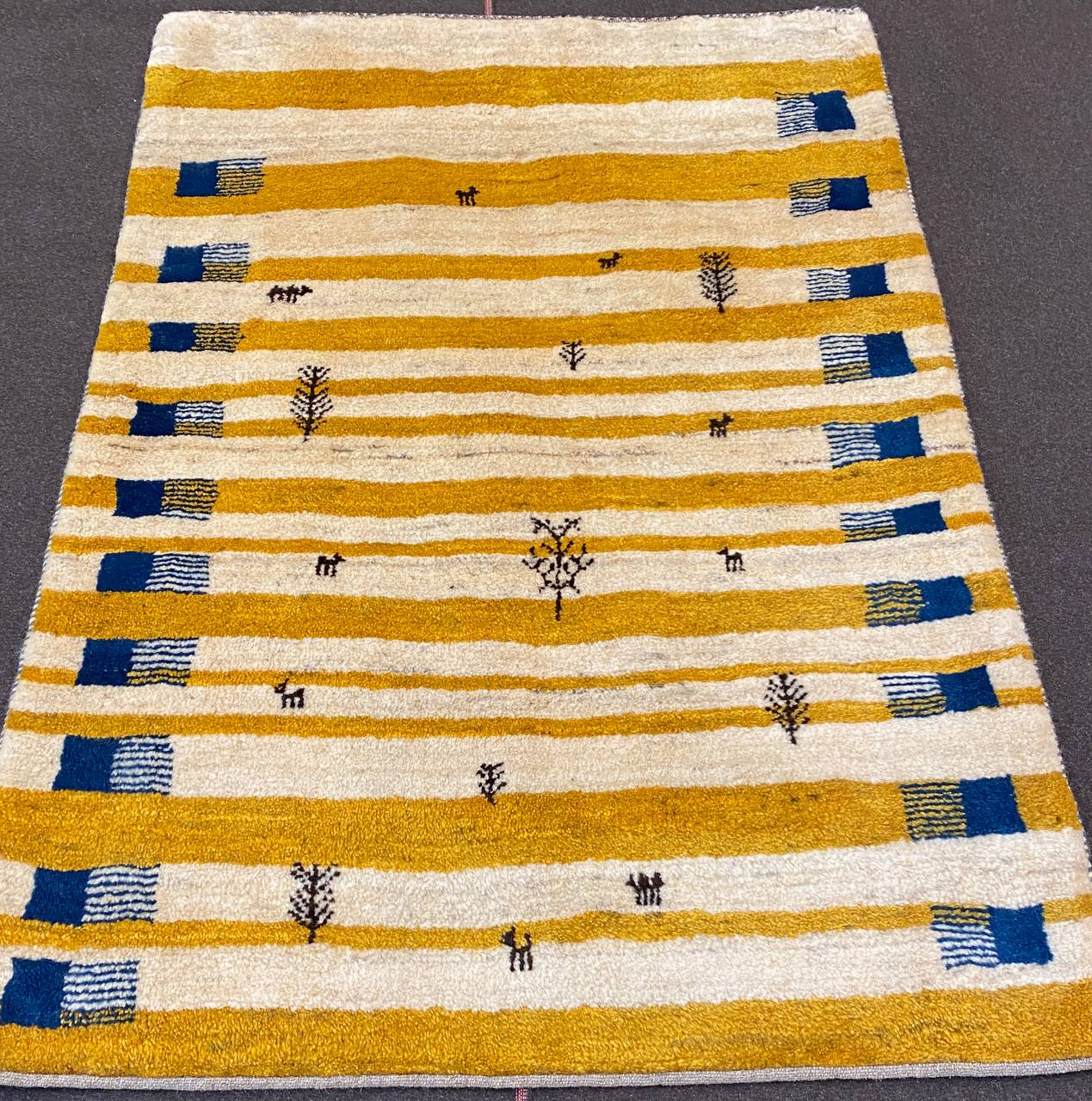Tappeto Persiano Gabbeh 155 x 110 cm - immagine 3