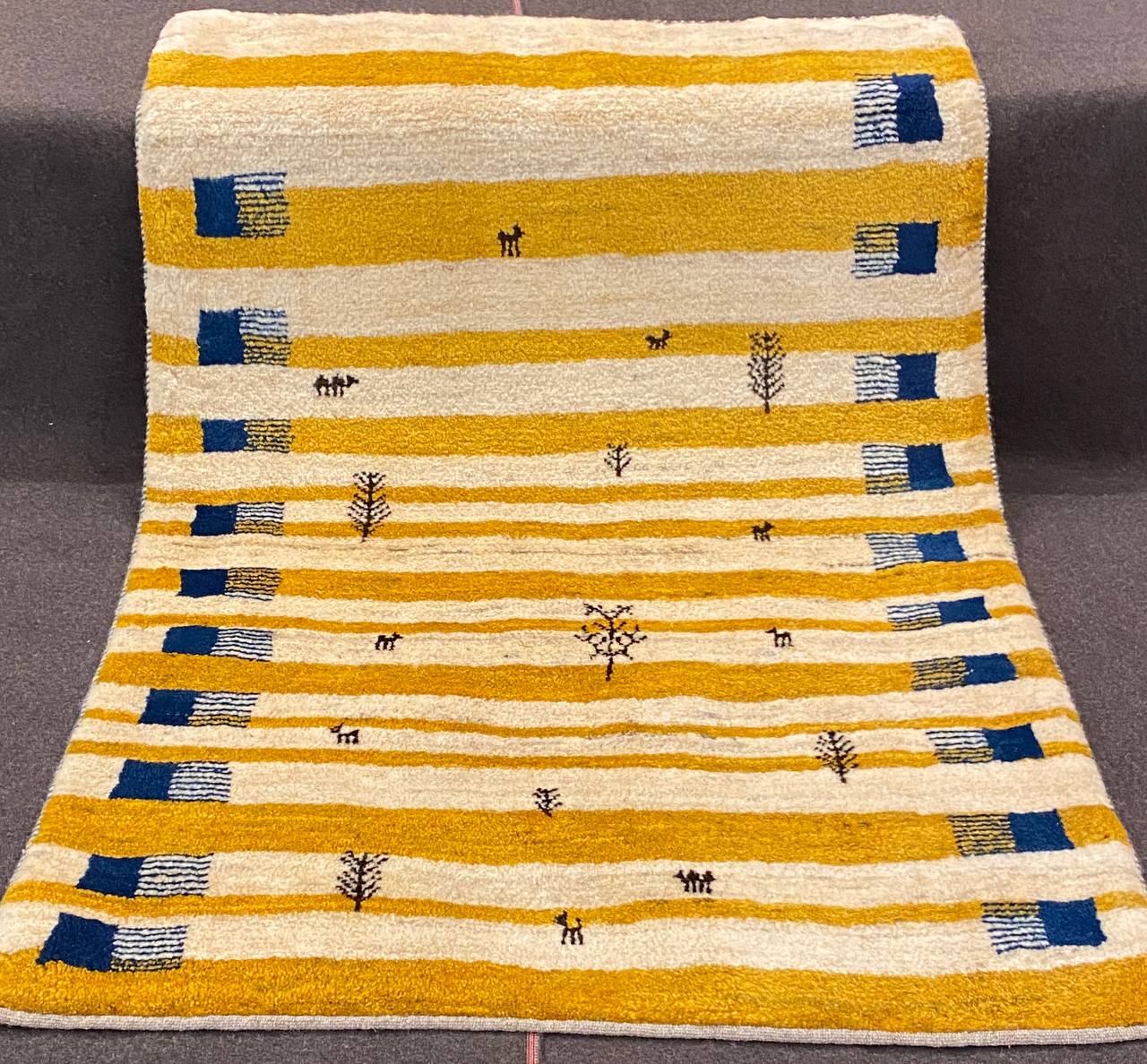 Tappeto Persiano Gabbeh 155 x 110 cm