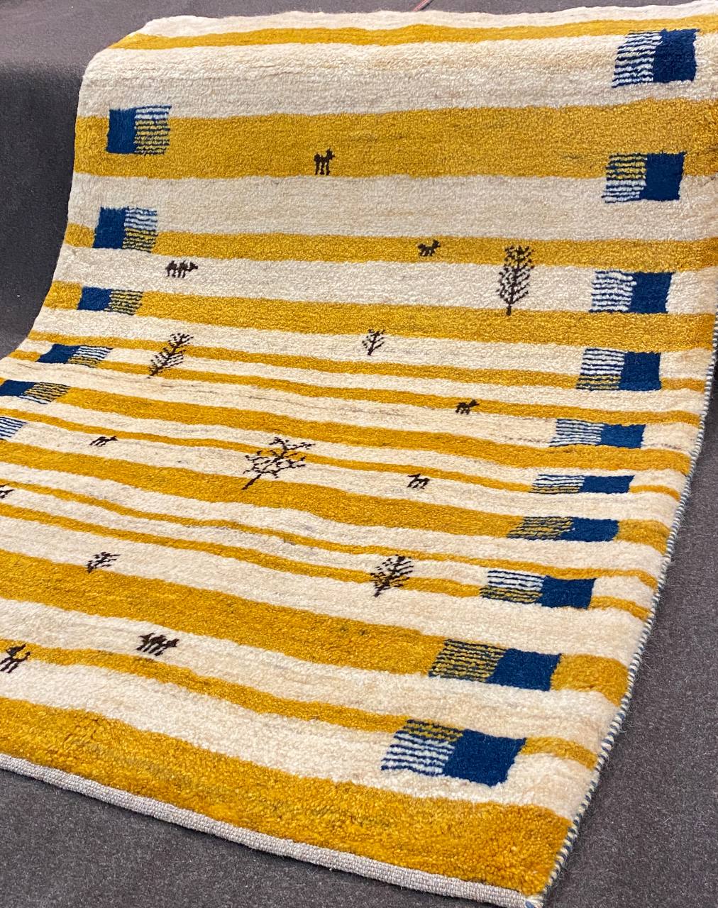 Tappeto Persiano Gabbeh 155 x 110 cm - immagine 4