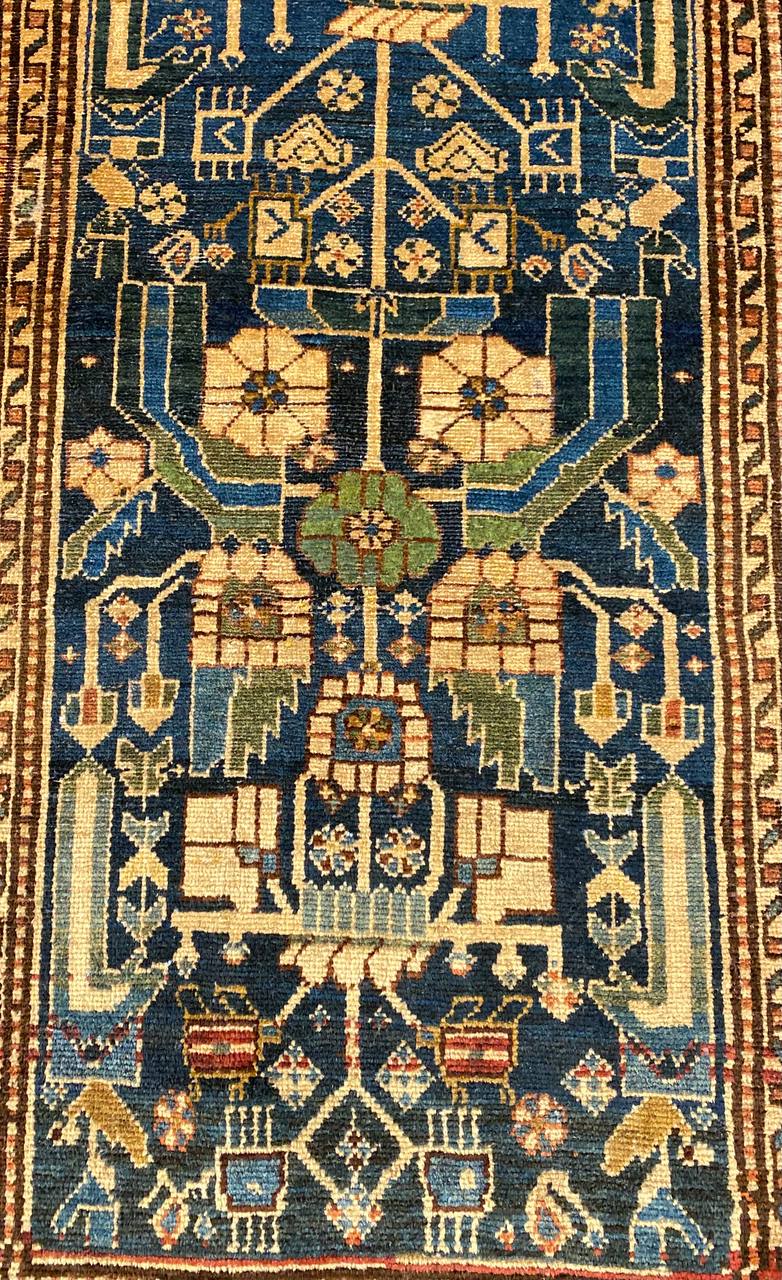 Tappeto Persiano Afshari antico 177 x 105 cm - immagine 4