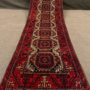 Tappeto Persiano Zabol semi antico 260 x 65 cm