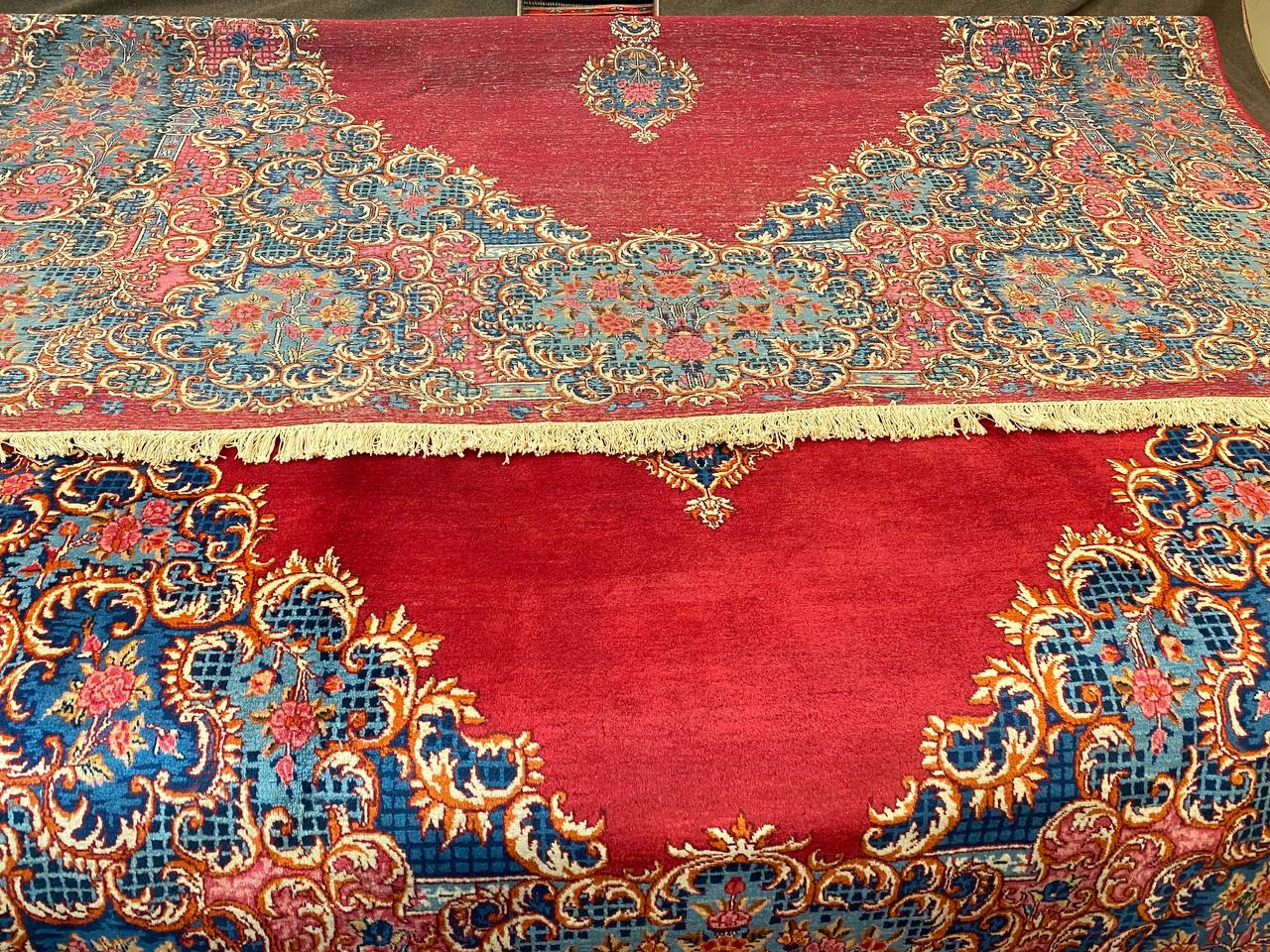 Tappeto Persiano Mashad semi antico 352 x 240 cm - immagine 9