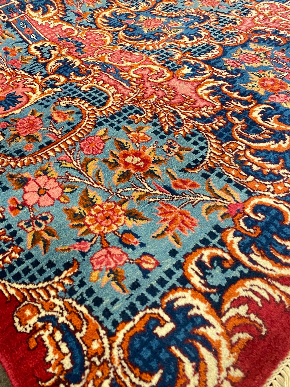 Tappeto Persiano Mashad semi antico 352 x 240 cm - immagine 6