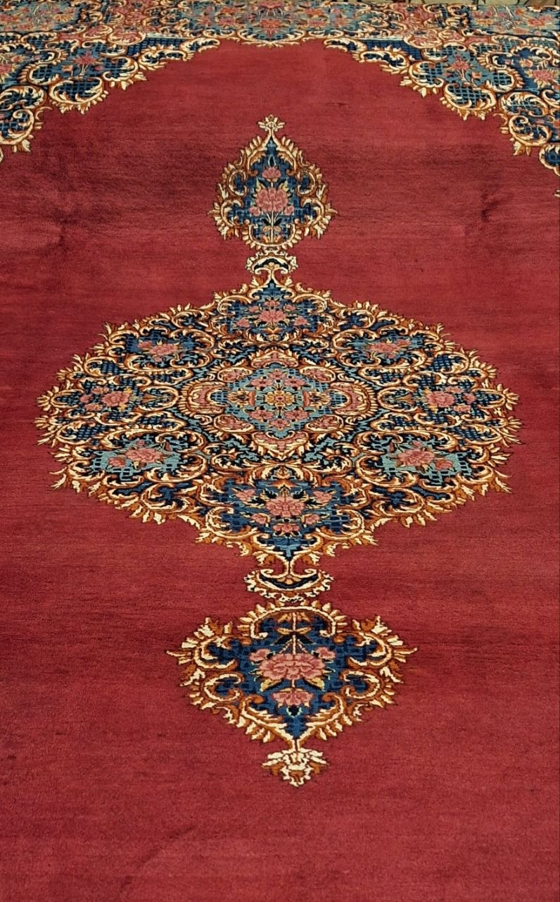 Tappeto Persiano Mashad semi antico 352 x 240 cm - immagine 4