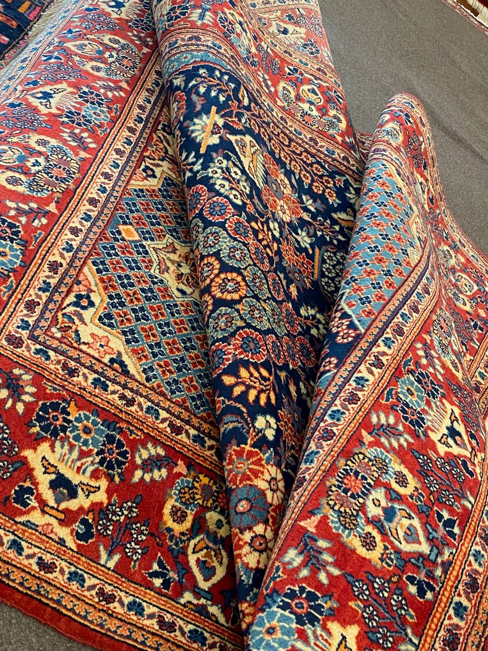 Tappeto Persiano Keshan semi antico 213 x 140 cm - immagine 8