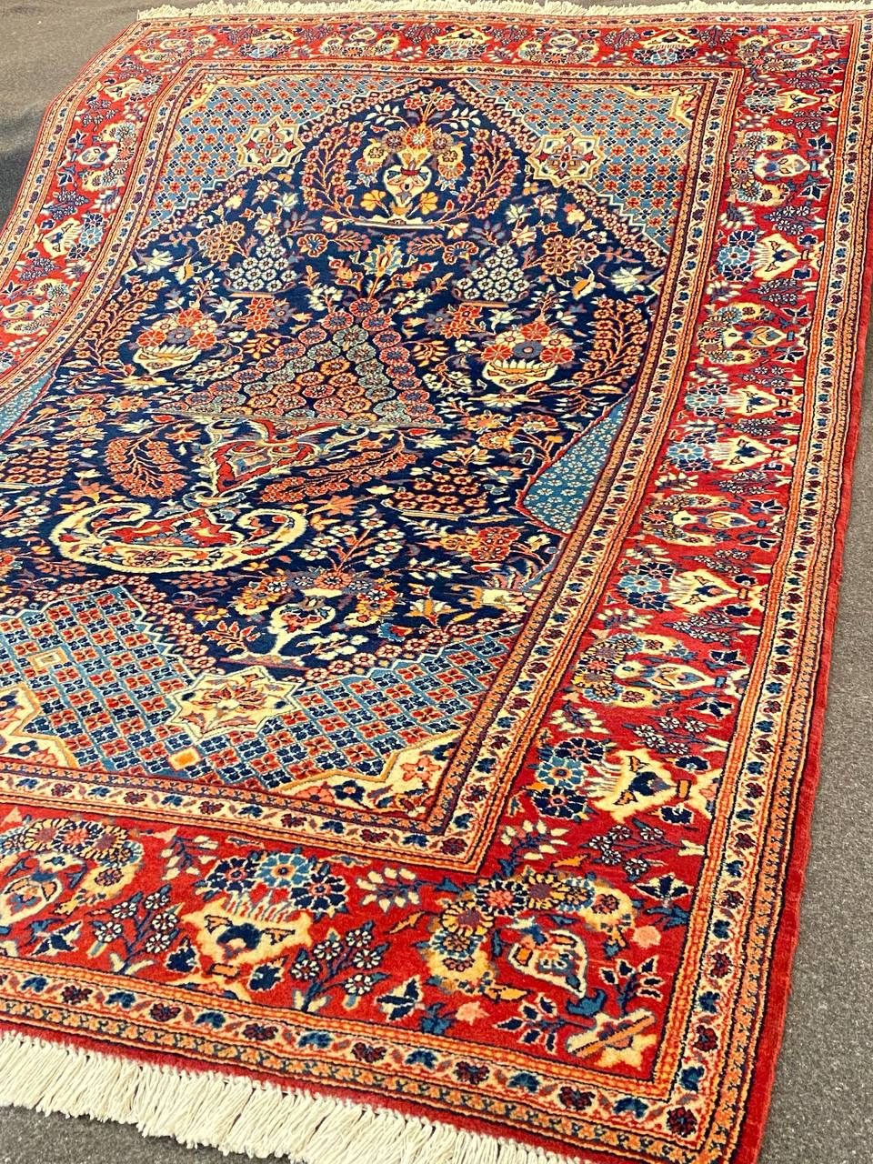 Tappeto Persiano Keshan semi antico 213 x 140 cm - immagine 4