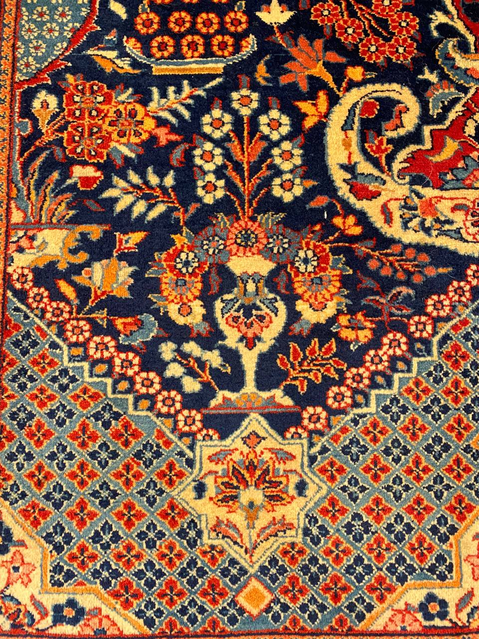 Tappeto Persiano Keshan semi antico 213 x 140 cm - immagine 6