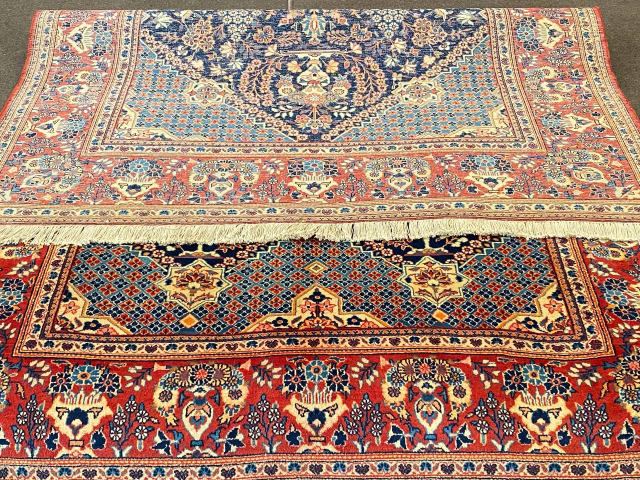 Tappeto Persiano Keshan semi antico 213 x 140 cm - immagine 7