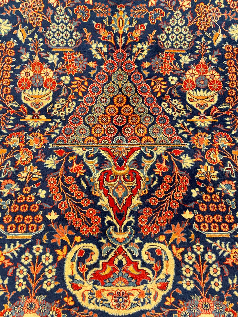 Tappeto Persiano Keshan semi antico 213 x 140 cm - immagine 5
