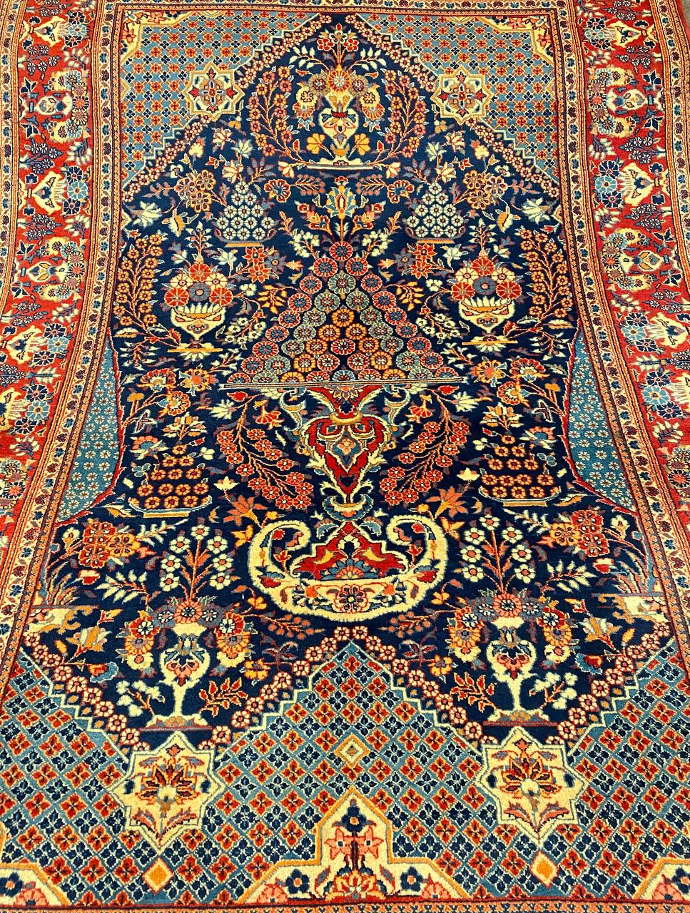 Tappeto Persiano Keshan semi antico 213 x 140 cm - immagine 3