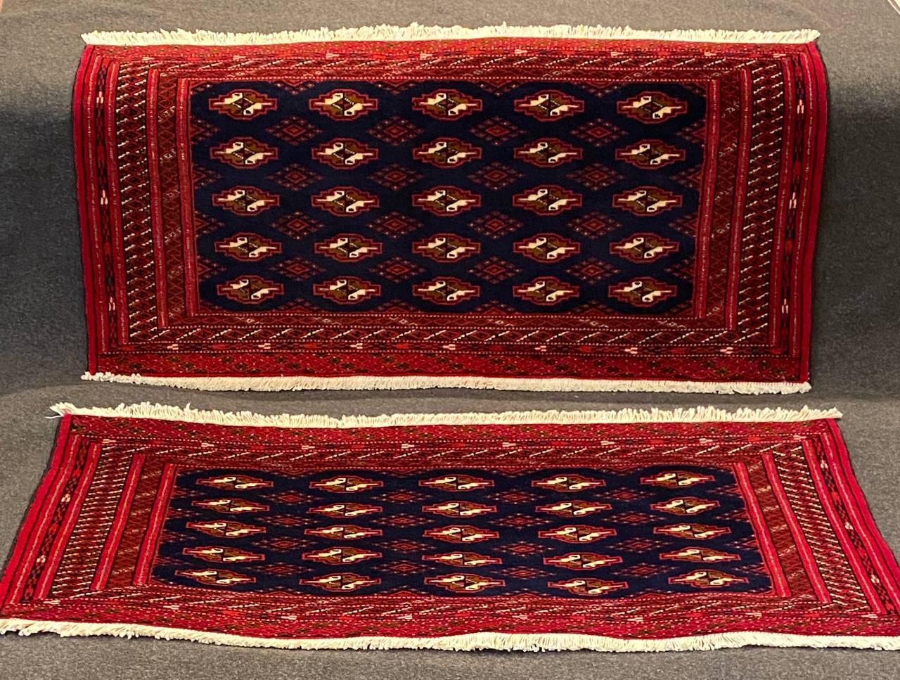 Tappeto Persiano Turkomen Coppia 110 x 55