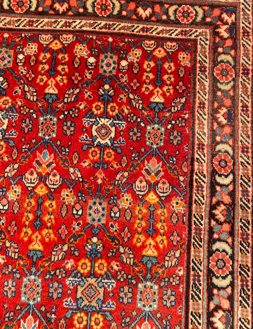 Tappeto Persiano Moshkabad antico 165 x 120 cm - immagine 6