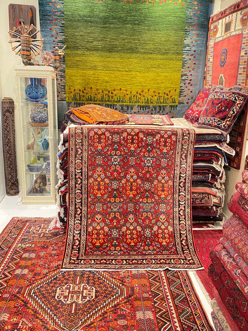 Tappeto Persiano Moshkabad antico 165 x 120 cm - immagine 9