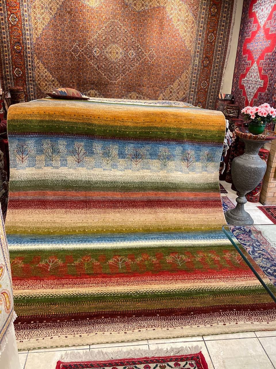 Tappeto Persiano Gabbeh Kashkuli extra 302 x 213 cm - immagine 11