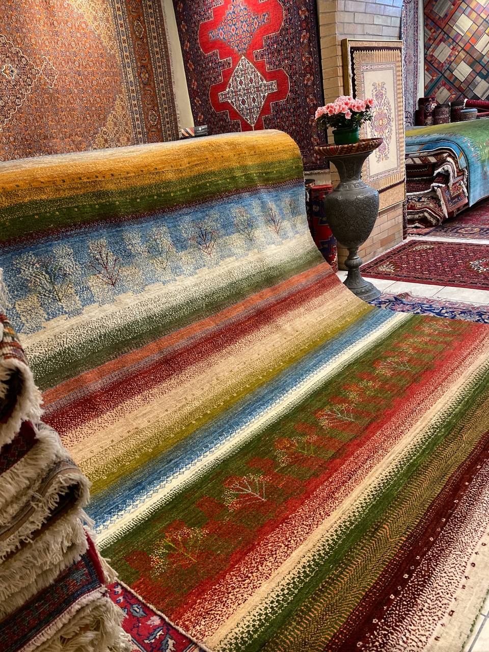 Tappeto Persiano Gabbeh Kashkuli extra 302 x 213 cm - immagine 10