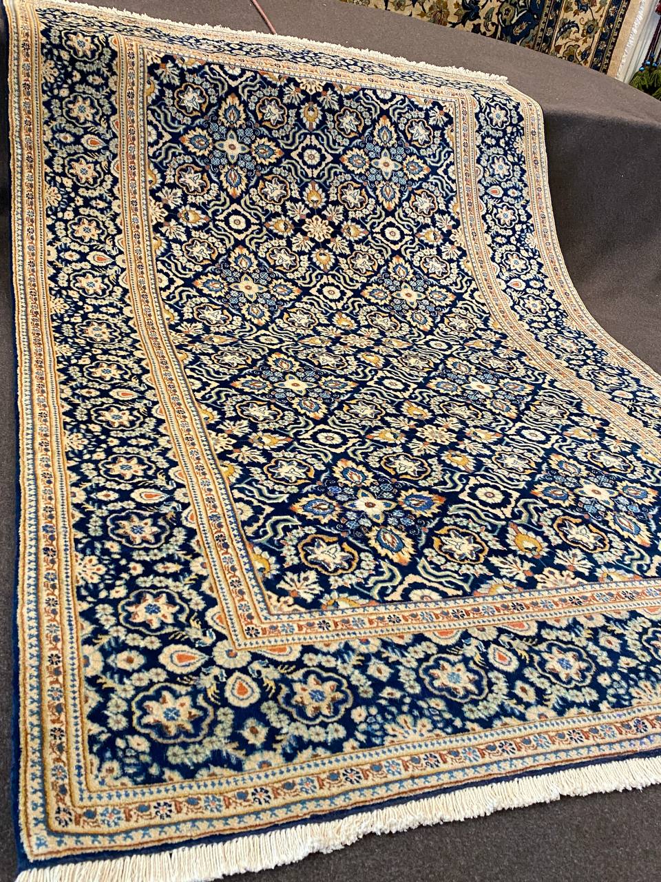 Tappeto Persiano Kashan Shadsar 207 x 138 cm - immagine 2