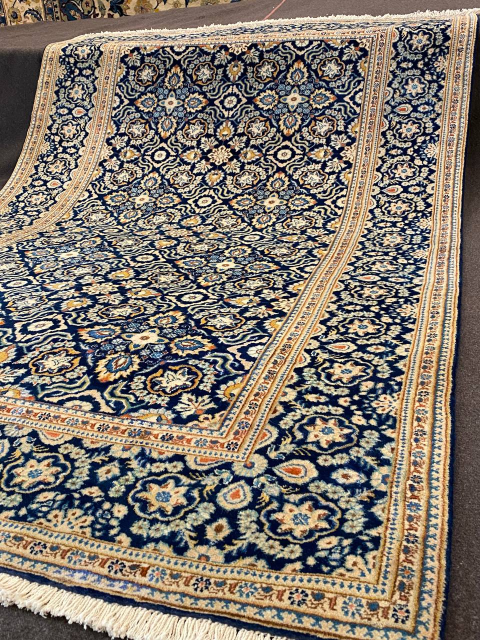 Tappeto Persiano Kashan Shadsar 207 x 138 cm - immagine 4