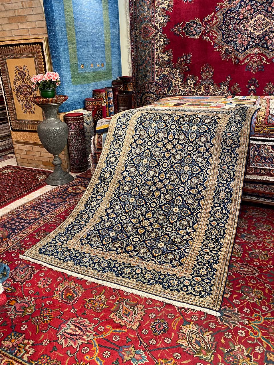Tappeto Persiano Kashan Shadsar 207 x 138 cm - immagine 8