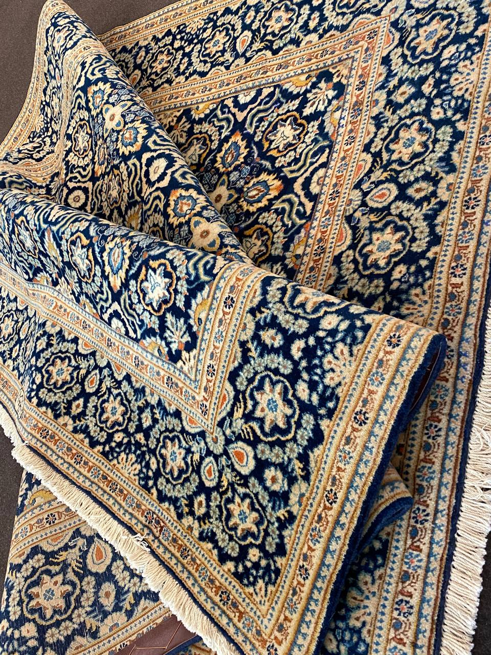 Tappeto Persiano Kashan Shadsar 207 x 138 cm - immagine 7