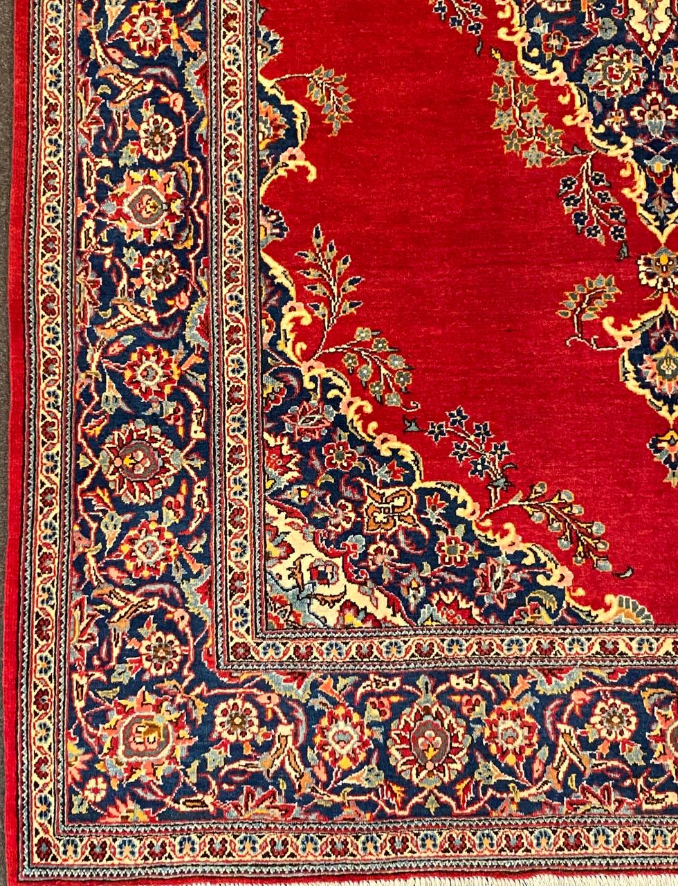 Tappeto Persiano Kashan semi antico 208 x 140 cm - immagine 7