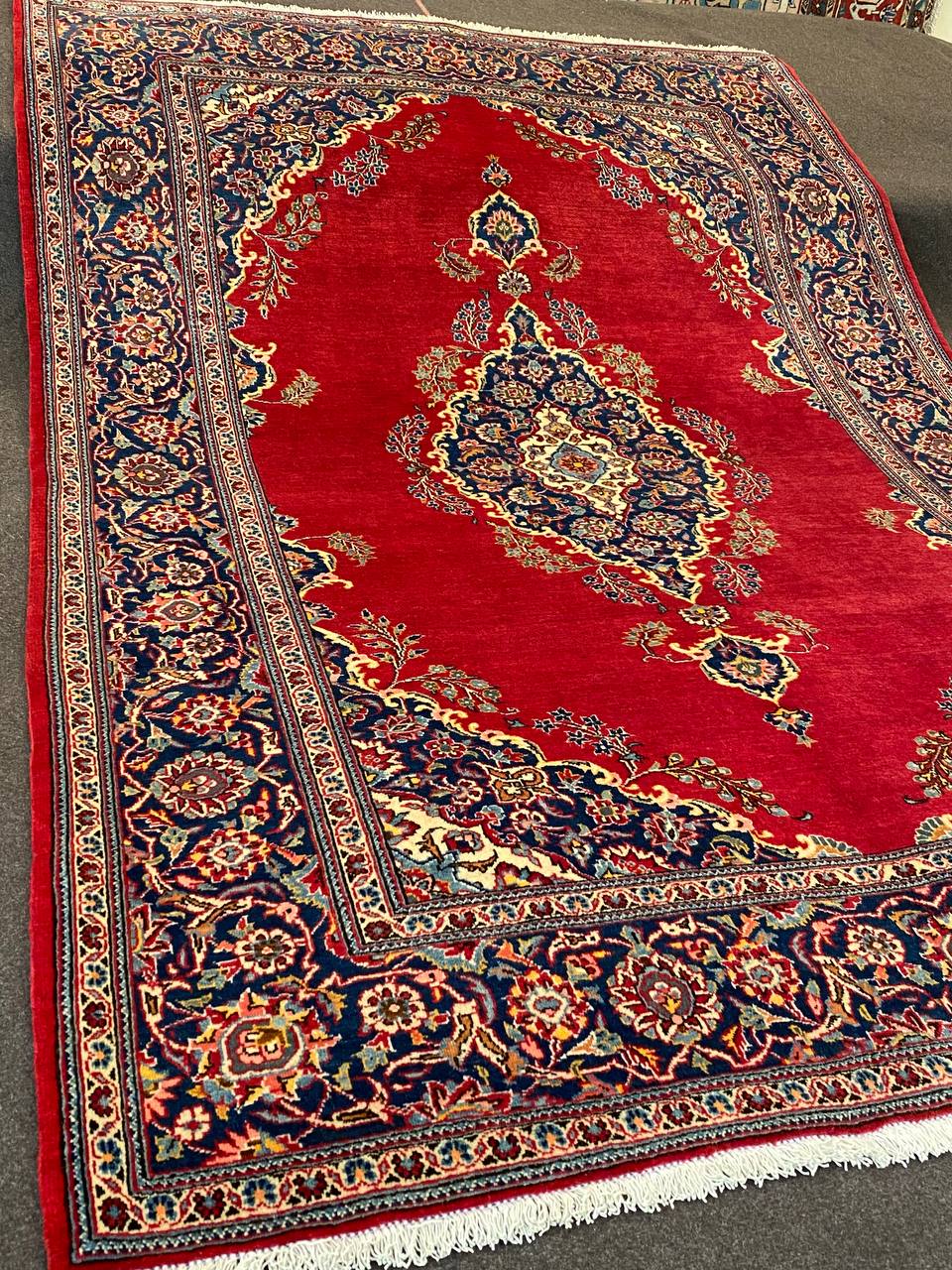 Tappeto Persiano Kashan semi antico 208 x 140 cm - immagine 2