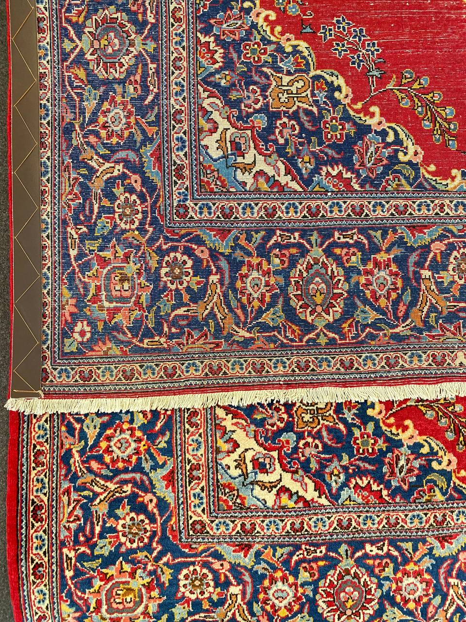 Tappeto Persiano Kashan semi antico 208 x 140 cm - immagine 9