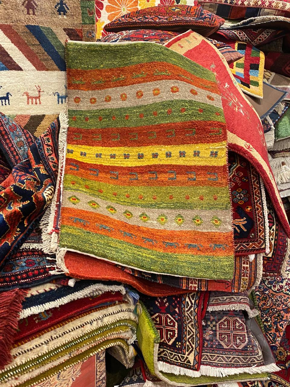 Tappeto Persiano Gabbeh Kashkuli 80 x 60 cm - immagine 7