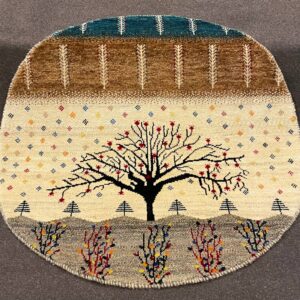 Tappeto Persiano Gabbeh Loribaft  100 x 100 cm