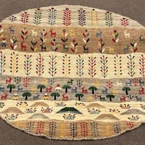 Tappeto Persiano Gabbeh Loribaft  100 x 100 cm