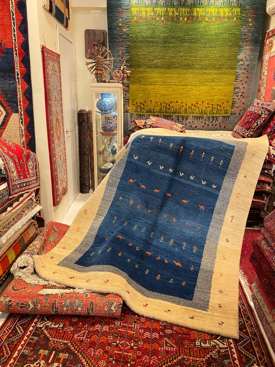 Tappeto Persiano Gabbeh Loribaft 240 x 168 cm - immagine 7