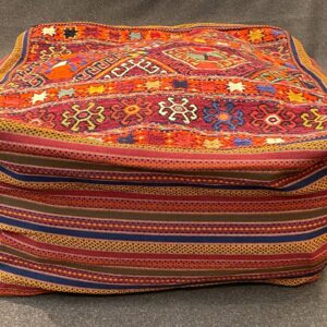 Pouf artigianale kilim sumak Shahsavan  70 x 70 cm