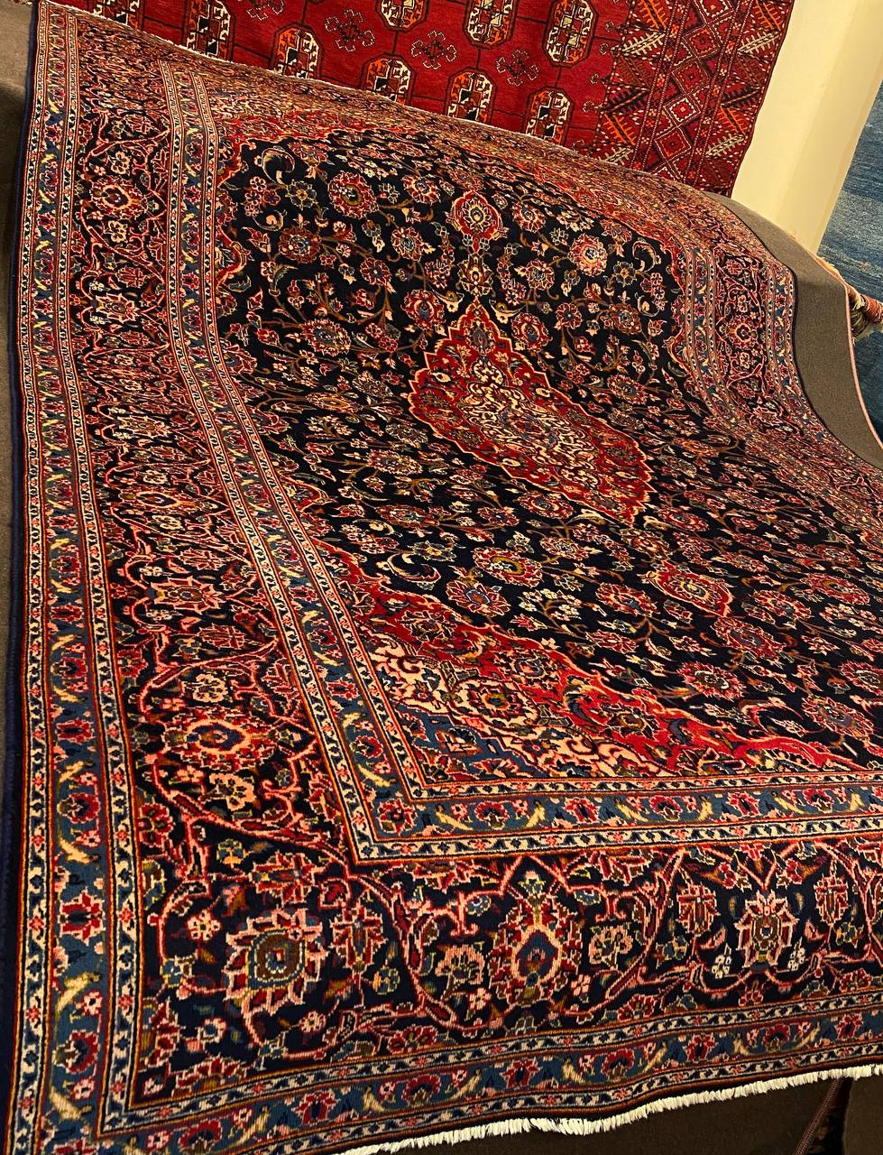 Tappeto Persiano Kashan patina 340 x 230 cm - immagine 2