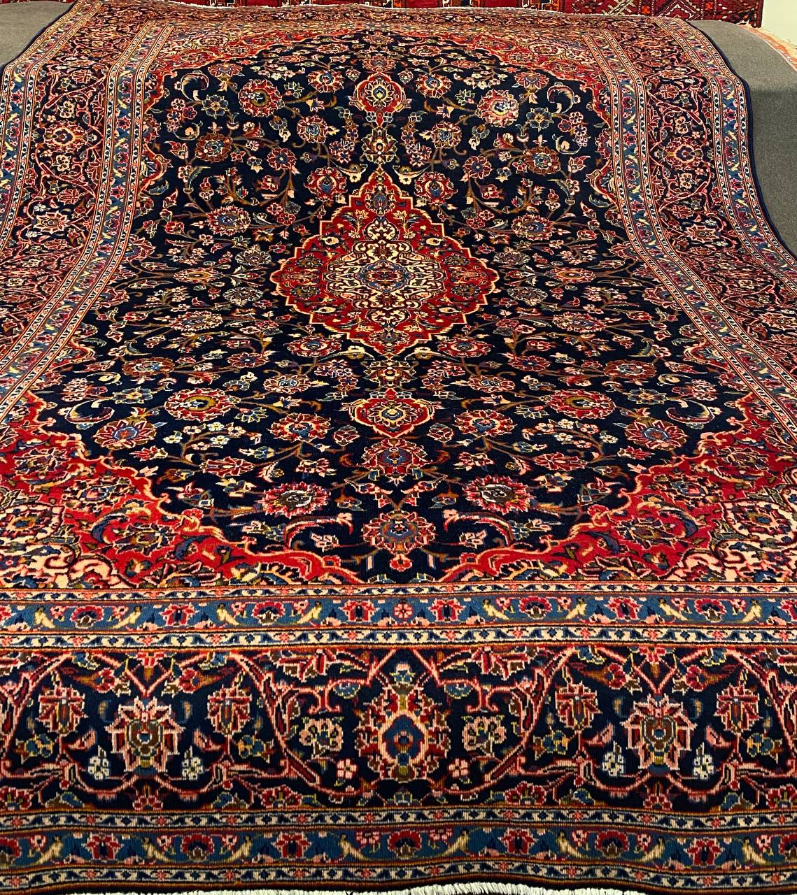 Tappeto Persiano Kashan patina 340 x 230 cm