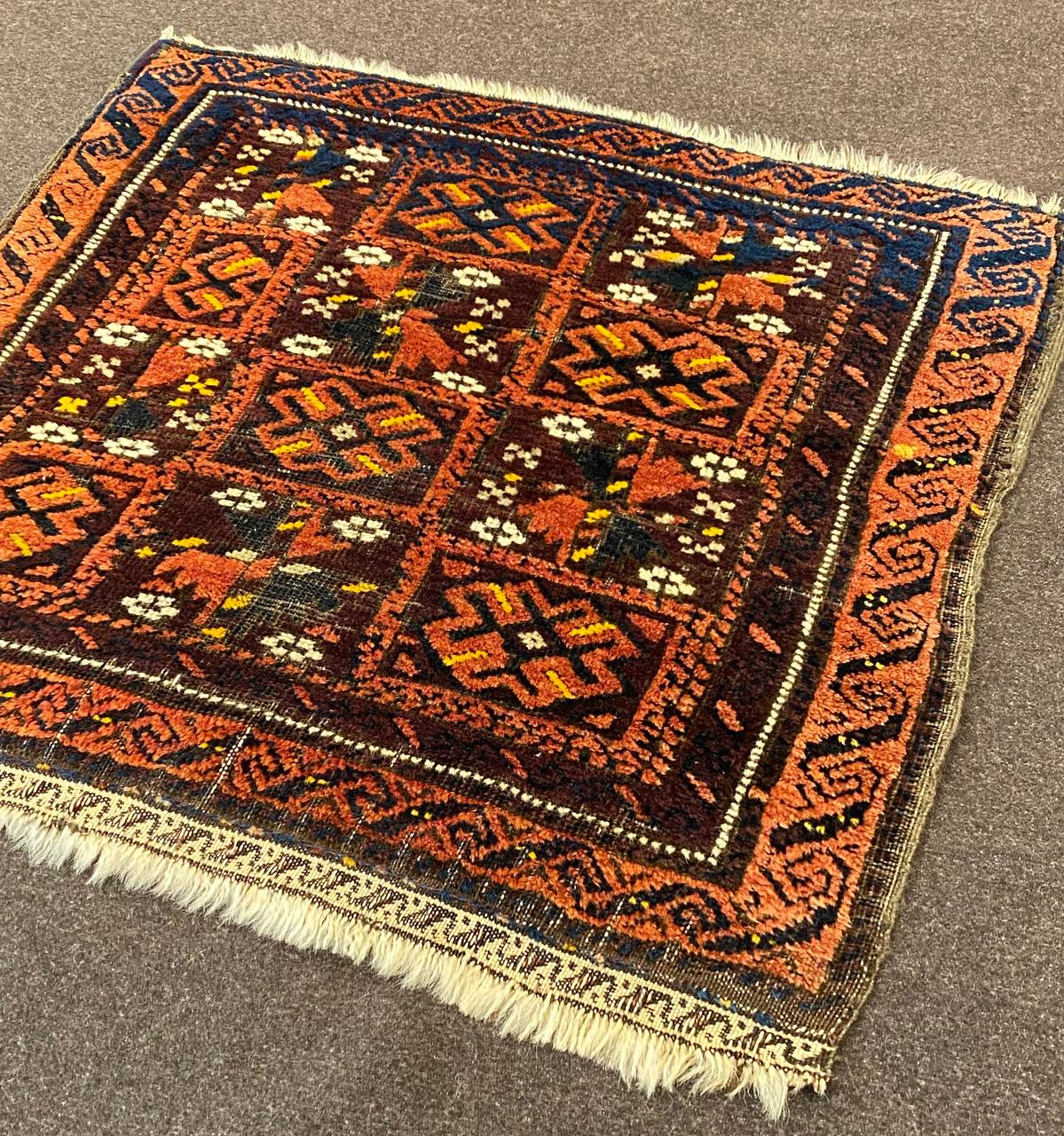 Tappeto Persiano Zabol antico 65 x 65 cm - immagine 2