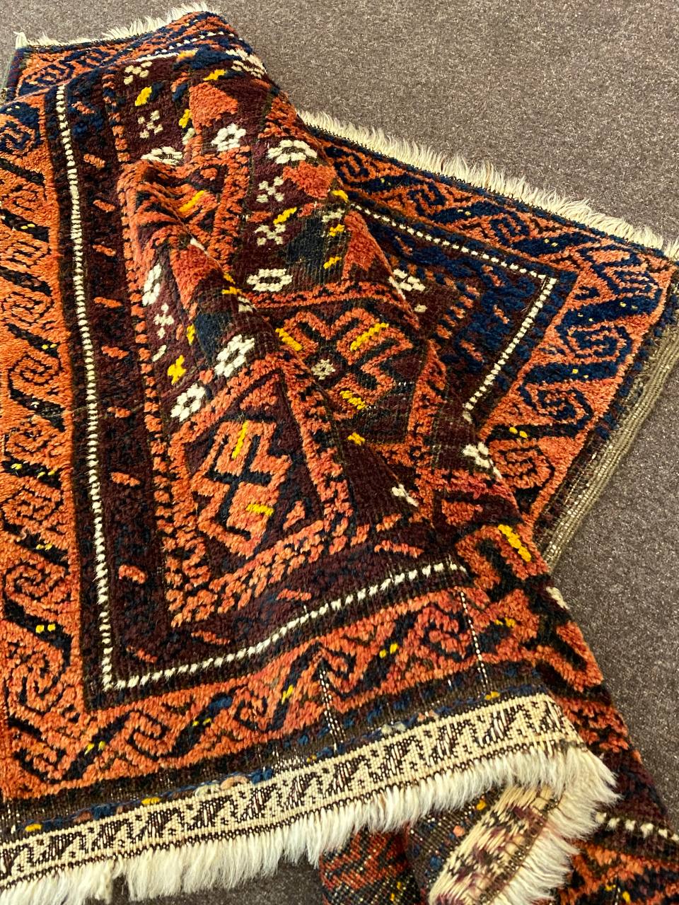 Tappeto Persiano Zabol antico 65 x 65 cm - immagine 5