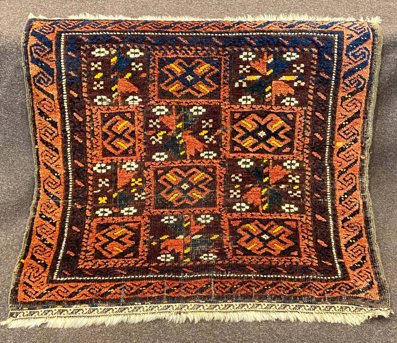 Tappeto Persiano Zabol antico 65 x 65 cm
